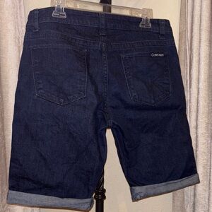 Calvin Klein Women's Dark Blue Jean Shorts~Sz 12